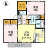 プレアデス･コート Ｃ 2LDKの間取り