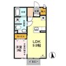 プレーヌ陽東 Ｃ 1LDKの間取り