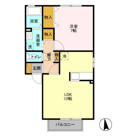 間取り図 グリシーヌ･ミワ