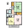 セジュールＵＥＳＡＷＡ Ａ 2DKの間取り