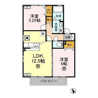 間取図 ディアコート Ｂ