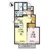 カローレ駒生 1LDKの間取り