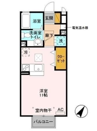 間取り図 東北本線<宇都宮線>/宇都宮駅 バス21分松原町（栃木県）下車:停歩5分 1階 築17年