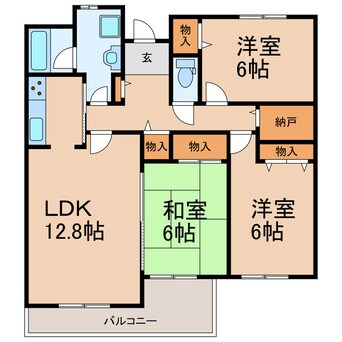 間取図 ハイツマロニエ今泉