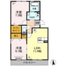 エクセルコート Ｆ 2LDKの間取り