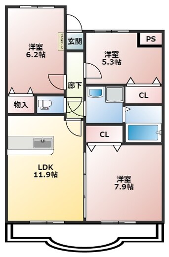 間取図 ユーミーつるた6