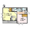 TORISIAS 今泉3丁目 1LDKの間取り