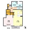 エルヴィレッジ Ｇ 1LDKの間取り