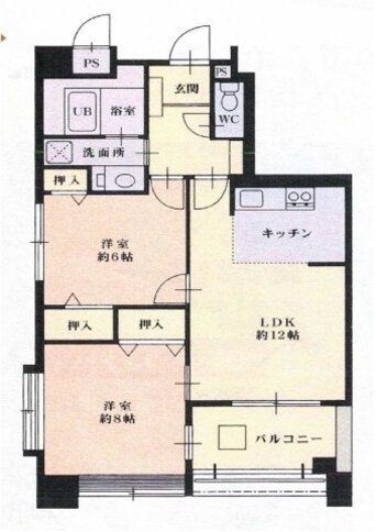 間取図 ベルグランドハイツ