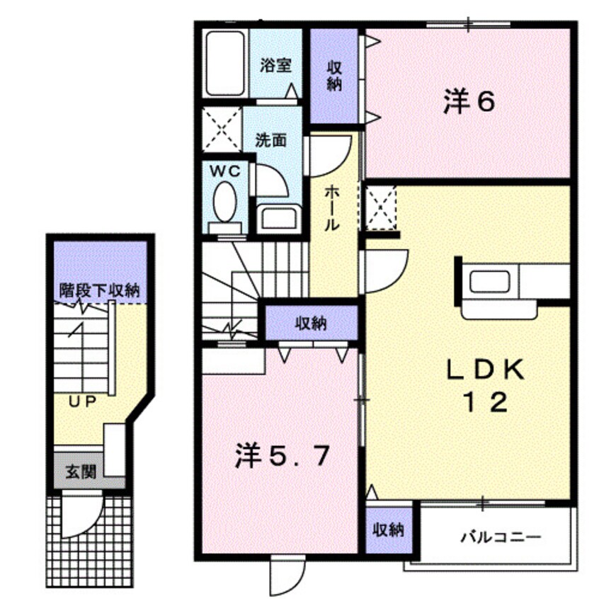 間取図 コーポ　サンパティーク