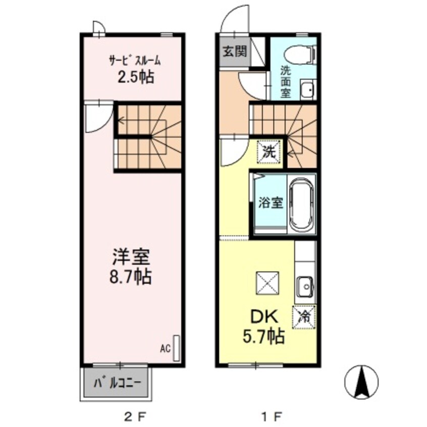 間取図 フレックスインターパーク Ａ