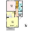 パレット Ｂ 1LDKの間取り