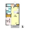 ヴァイアＥ 1LDKの間取り