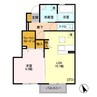 エルヴィレッジ Ｅ 1LDKの間取り