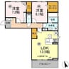 ユーストマ 2LDKの間取り