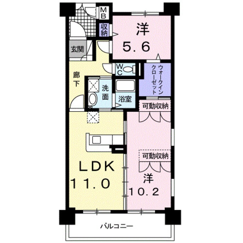 間取図 カーサ　ソレアード