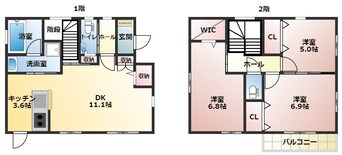 間取図 ポルテボヌールB棟