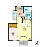 クレシア Ｆ 1LDKの間取り