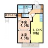 ラシットハウス 2LDKの間取り