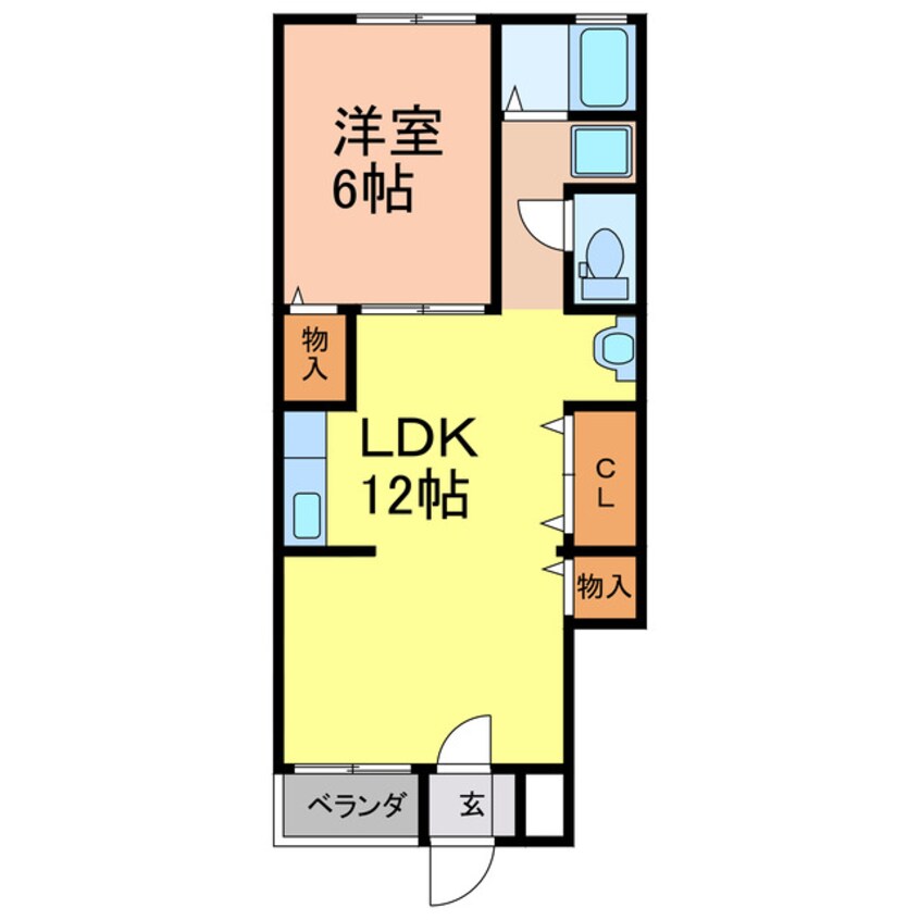 間取図 あすなろコーポ