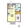 サニーウェル Ｂ 1LDKの間取り