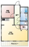 ディマンドハイツA 1LDKの間取り