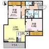 D-GLANZ EAST 2LDKの間取り