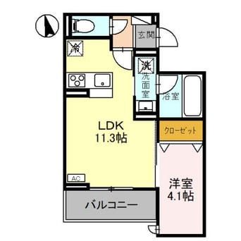間取図 D-GLANZ宿郷