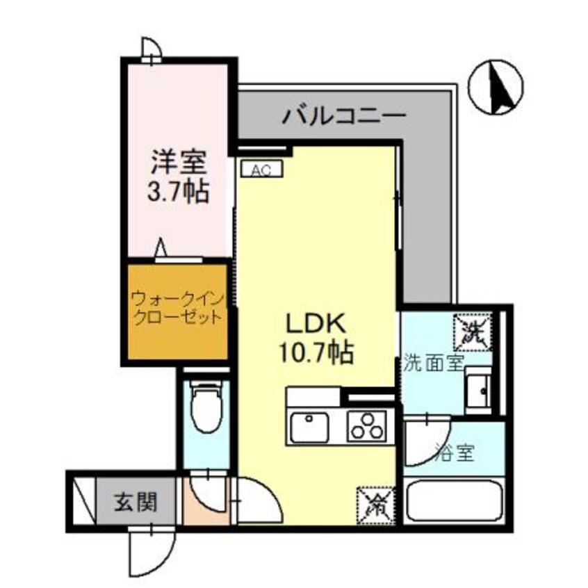 間取図 D-GLANZ宿郷