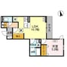 TORISIAS宿郷 1LDKの間取り