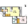 TORISIAS宿郷 1LDKの間取り