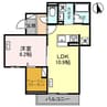 TORISIAS宿郷 1LDKの間取り