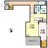 TORISIAS宿郷 1LDKの間取り
