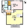 グリーンハイツ Ｊ 1LDKの間取り