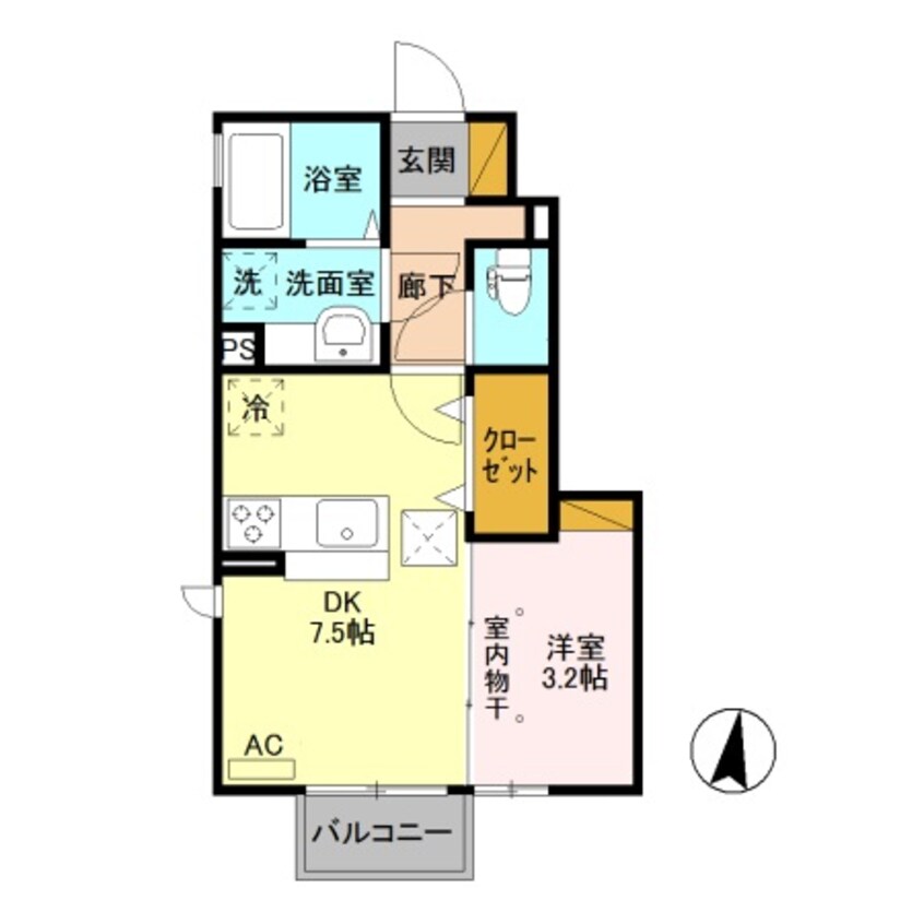 間取図 サニーフラット Ｅ