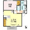 リヴェールハウス 1LDKの間取り