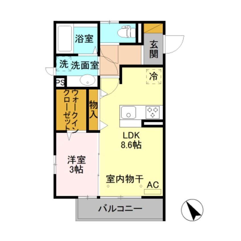 間取図 イーストコート Ｂ