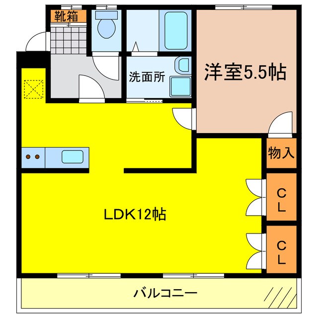 間取り図 ディマンドハイツB