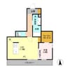 パステルコート 1LDKの間取り