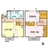 エフ・イースト 2LDKの間取り