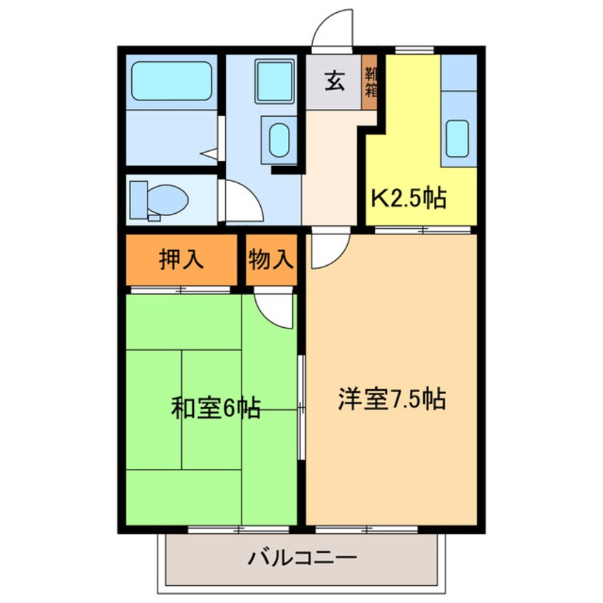 間取図 エスポワールハイツⅡ