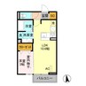 ヴァイアＥ 1LDKの間取り