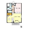 エスポワール川田 Ａ 1LDKの間取り