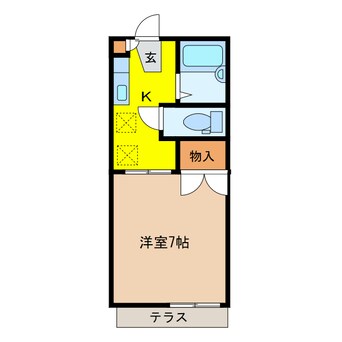 間取図 ビューティーナンバーワンA