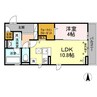 ルアナ 1LDKの間取り