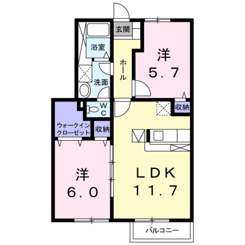 間取図 メゾンソリアード