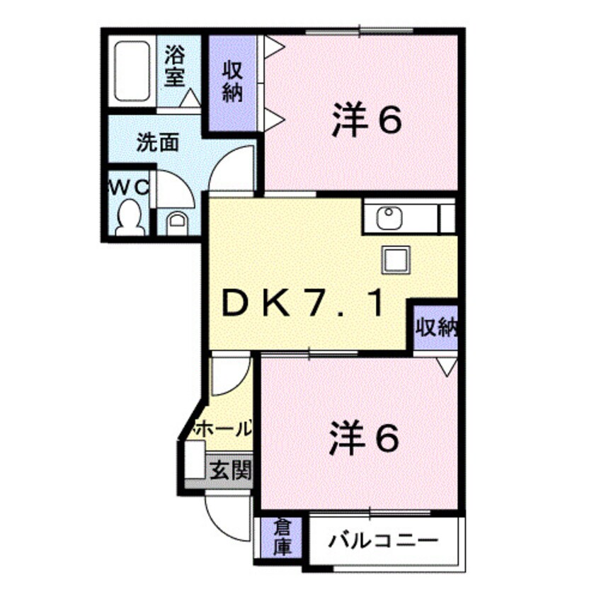 間取図 パルテールＤ