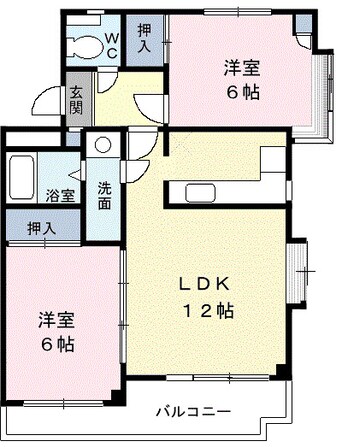 間取図 ベルエアー稲和