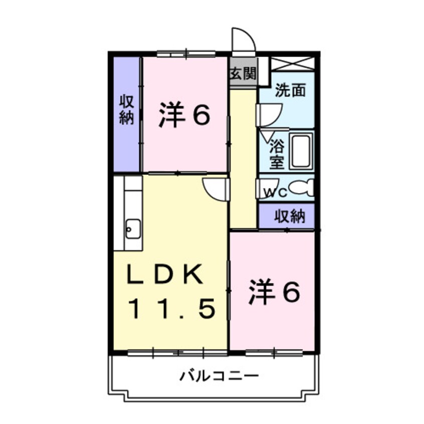 間取図 ＬＡＳＳＩＫ