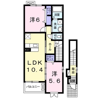 間取図 ヒルサイド・ブローテＢ